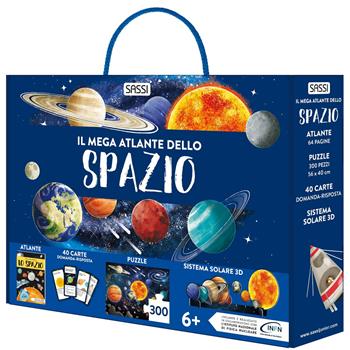 Il mega atlante dello spazio. Ediz. a colori. Con 40 carte domanda-risposta. Con puzzle. Con sistema solare 3D - Irena Trevisan, Valentina Bonaguro - Libro Sassi 2024, Sassi junior | Libraccio.it