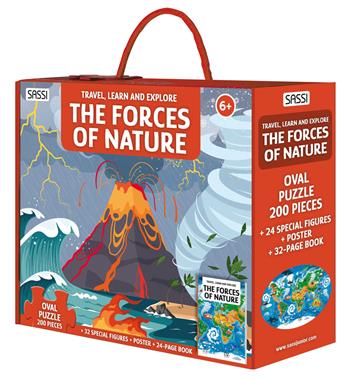 The forces of nature. Travel, learn and explore. Ediz. a colori. Con oval puzzle. Con 24 special figures. Con Poster - Matteo Gaule - Libro Sassi 2024, Sassi junior | Libraccio.it