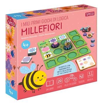 Millefiori. I miei primi giochi di logica. Ediz. a colori. Con griglia espandibile. Con 15 pezzi di legno. Con 42 tessere. Con 20 Carte - Roberta Marcolin - Libro Sassi 2024, Sassi junior | Libraccio.it