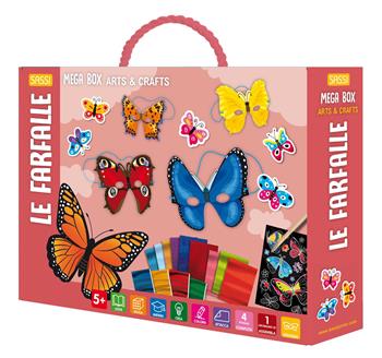 Le farfalle. Mega box arts & crafts. Ediz. a colori. Con gadget  - Libro Sassi 2024, Sassi junior | Libraccio.it