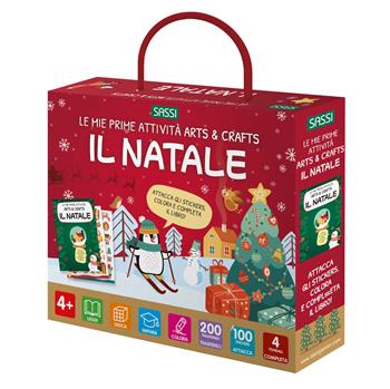 Il Natale. Le mie prime attività arts & crafts. Ediz. a colori. Con 4 fondali. Con 200 trasferibili. Con 100 Adesivi  - Libro Sassi 2024, Sassi junior | Libraccio.it