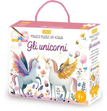 Gli unicorni. Magico puzzle ad acqua. Ediz. a colori. Con pennello. Con puzzle da 54 pezzi - Matteo Gaule - Libro Sassi 2026, Sassi junior | Libraccio.it