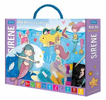Le sirene. Mega box arts & crafts. Ediz. a colori. Con Gioco  - Libro Sassi 2023, Sassi junior | Libraccio.it
