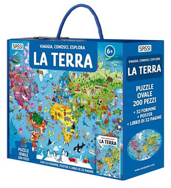 La Terra. Viaggia, conosci, esplora. Nuova ediz. Con formine. Con puzzle ovale. Con Poster - Ester Tomè - Libro Sassi 2024, Sassi junior | Libraccio.it