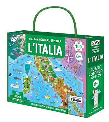 L'Italia. Viaggia, conosci, esplora. Ediz. illustrata. Con puzzle - Matteo Gaule, Ester Tomè - Libro Sassi 2025, Sassi junior | Libraccio.it