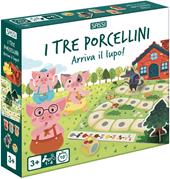 I tre porcellini. Arriva il lupo! I miei primi giochi di società. Nuova ediz. Con casetta 3D da costruire. Con pedine di legno. Con tabelloni. Con Carte