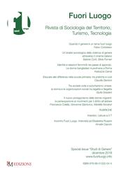 Fuori luogo. Rivista di sociologia del territorio, turismo, tecnologia. Special Issue «Studi di genere» (2018)