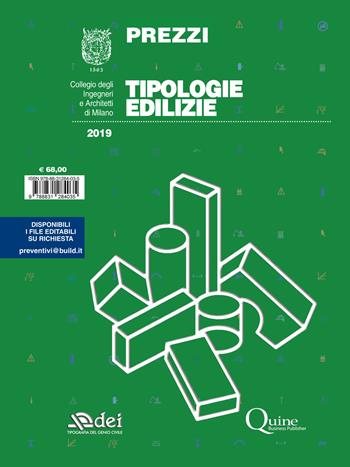 Prezzi tipologie edilizie 2019 - Collegio degli ingegneri e architetti di Milano - Libro Quine 2019 | Libraccio.it
