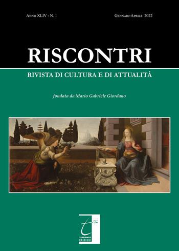 Riscontri. Rivista di cultura e di attualità (2022). Vol. 1: Gennaio-Aprile  - Libro Terebinto Edizioni 2022 | Libraccio.it
