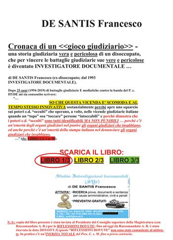 Cronaca di un «gioco giudiziario». Vol. 1 - Francesco De Santis - Libro Youcanprint 2020 | Libraccio.it