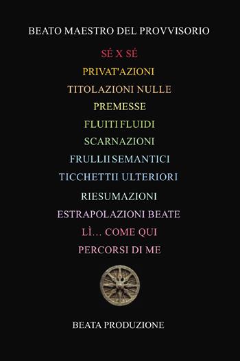 Sé x sé - Beato Maestro del Provvisorio - Libro Youcanprint 2020 | Libraccio.it