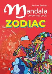 Mandala colouring book. Zodiac