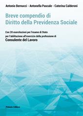 Breve compendio di diritto della previdenza sociale. Con 20 esercitazioni per l'Esame di Stato per l'abilitazione all'esercizio della professione di Consulente del lavoro