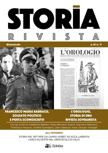 Storia Rivista (2021). Vol. 11: orologio, storia di una rivista sovranista, L'.  - Libro Eclettica 2021 | Libraccio.it