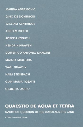 Quaestio de Aqua et Terra-Question of the Water and the Land. Catalogo della mostra (Angera, 1 aprile-7 aprile 2019). Ediz. bilingue  - Libro Scalpendi 2019, Catologhi esposizioni | Libraccio.it
