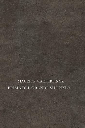 Prima del grande silenzio - Maurice Maeterlinck - Libro La Finestra Editrice 2022, Archivio del '900 | Libraccio.it