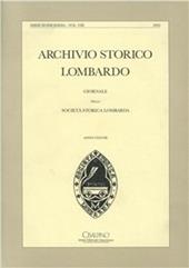 Archivio storico lombardo. Giornale della Società storica lombarda (2002). Vol. 8
