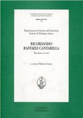 Ricordando Raffaele Cantarella
