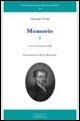 Memorie. Vol. 1 - Giuseppe Frank - Libro Cisalpino 2006, Fonti e studi storia dell'Univ. di Pavia | Libraccio.it