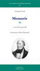 Memorie. Vol. 4 - Giuseppe Frank - Libro Cisalpino 2007, Fonti e studi storia dell'Univ. di Pavia | Libraccio.it