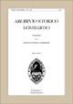 Archivio storico lombardo. Giornale della Società storica lombarda (2008). Vol. 134  - Libro Cisalpino 2008 | Libraccio.it