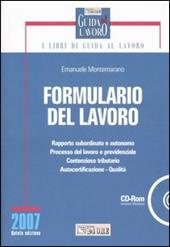 Formulario del lavoro. Con CD-ROM