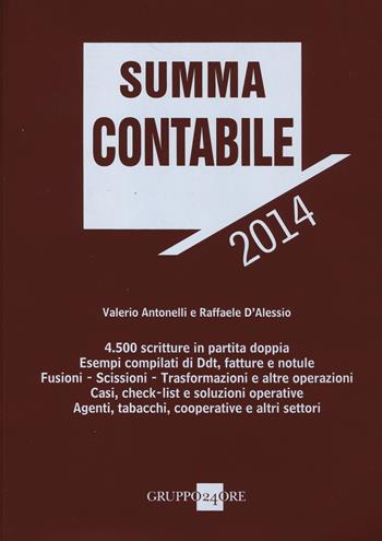 Summa contabile 2014 - Valerio Antonelli, Raffaele D'Alessio - Libro Il Sole 24 Ore 2014 | Libraccio.it