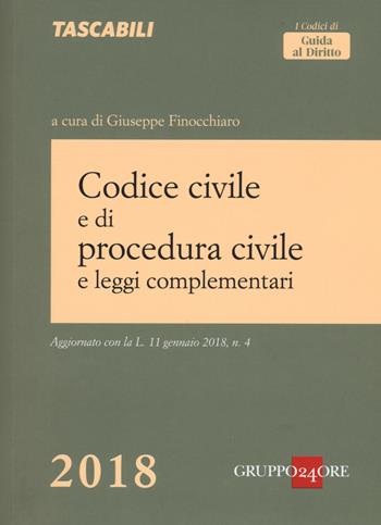 Codice civile e di procedura civile e leggi complementari  - Libro Il Sole 24 Ore 2018, I Codici di Guida al Diritto. I Tascabili | Libraccio.it