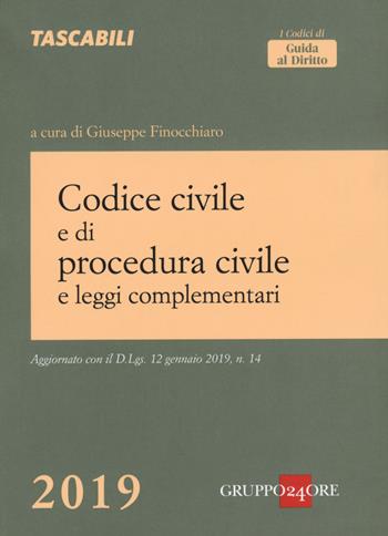 Codice civile e di procedura civile e leggi complementari  - Libro Il Sole 24 Ore 2019, I Codici di Guida al Diritto. I Tascabili | Libraccio.it