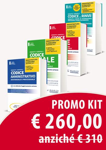 Kit 4 codici magistratura 2017 (Civile, penale, amministratico, civile+penale). Concorso magistratura - Roberto Garofoli - Libro Neldiritto Editore 2017 | Libraccio.it