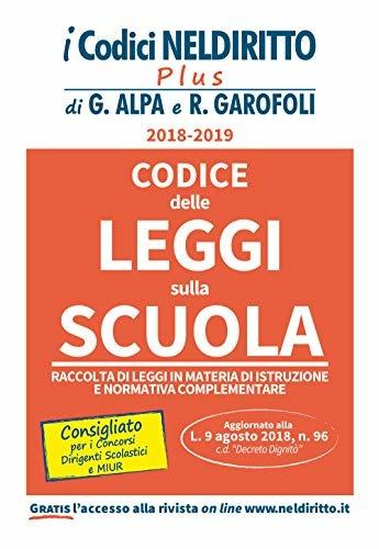 Codice delle leggi sulla scuola - Federica Gaia Corbetta - Libro Neldiritto Editore 2018, Codici plus | Libraccio.it