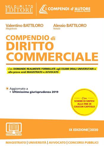 Compendio di diritto commerciale. - Valentino Battiloro, Alessio Battiloro - Libro Neldiritto Editore 2020, I compendi d'autore | Libraccio.it