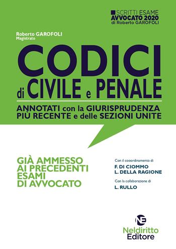 Codici di procedura civile e penale annotati con la giurisprudenza più recente e delle sezioni unite - Roberto Garofoli, Valerio De Gioia - Libro Neldiritto Editore 2020 | Libraccio.it