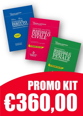 Kit manuali superiori 2020-2021: Diritto civile-Diritto penale-Diritto amministrativo - Giuseppe Chiné, Andrea Zoppini - Libro Neldiritto Editore 2021 | Libraccio.it