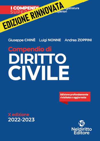 Compendio di diritto civile 2021-2022 - Giuseppe Chiné, Andrea Zoppini - Libro Neldiritto Editore 2021, I compendi superiori | Libraccio.it