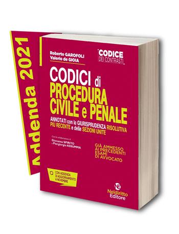 Codici di procedura civile e penale annotati con la giurisprudenza più recente e delle sezioni unite + Addenda - Roberto Garofoli, Valerio De Gioia - Libro Neldiritto Editore 2021 | Libraccio.it