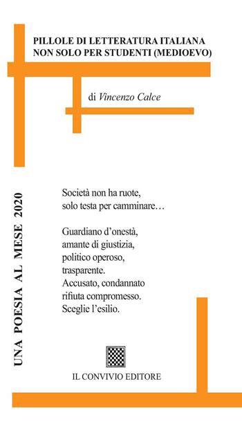 Pillole di letteratura - Vincenzo Calce - Libro Il Convivio 2019 | Libraccio.it