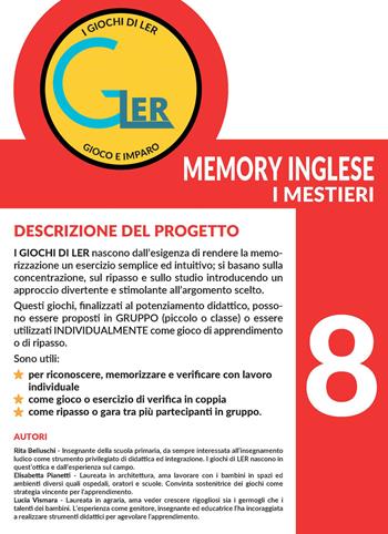 I giochi di LER. Memory inglese. I mestieri. Con tessere in cartoncino: 90 tessere in cartoncino - Rita Belluschi, Elisabetta Pianetti, Lucia Vismara - Libro Fabbrica dei Segni 2022 | Libraccio.it