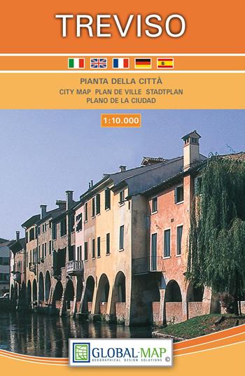 Treviso 1:10.000. Pianta della città (cm 99x67)  - Libro Global Map 2017 | Libraccio.it