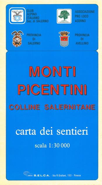 Monti Picentini. Colline salernitane. Carta dei sentieri 1:30.000  - Libro Global Map 2018, Carte escursionistiche S.E.L.C.A. | Libraccio.it