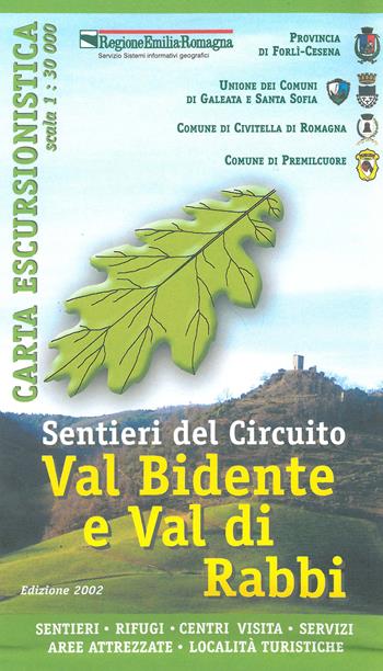 Sentieri del circuito. Val Bidente e Val di Rabbi 1:30.000  - Libro Global Map 2019, Carte escursionistiche S.E.L.C.A. | Libraccio.it