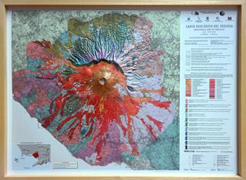 Carta geologica del Vesuvio. Scala 1:22.500 (carta in rilievo con cornice cm 91x69)  - Libro Global Map 2020 | Libraccio.it