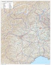 Piemonte. Valle d'Aosta. Carta stradale della regione 1:250.000 (carta murale plastificata stesa con aste cm 86 x 108 cm)