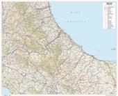 Abruzzo-Molise. Scala 1:250.000 (carta murale stradale regionale in carta cm 96x78)
