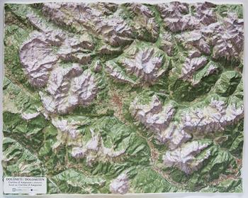 Dolomiti. Cortina D'Ampezzo e dintorni. 1:50.000 (carta in rilievo con cornice)  - Libro Global Map 2020 | Libraccio.it