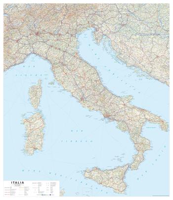 Italia 1.100.000 murale stradale plastificata stesa 105x121 cm - Global Map S.r.l. - Libro Global Map 2020 | Libraccio.it