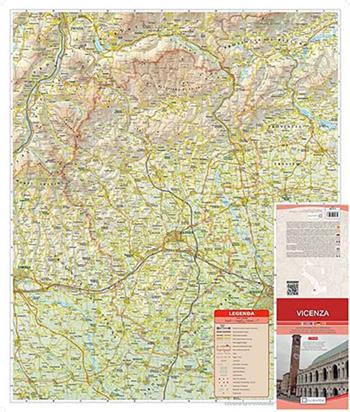 Vicenza. Carta stradale della provincia 1:150.000  - Libro Global Map 2021 | Libraccio.it