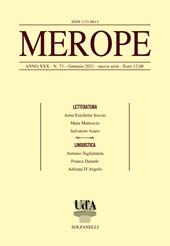 Merope. Vol. 73: Letteratura-linguistica