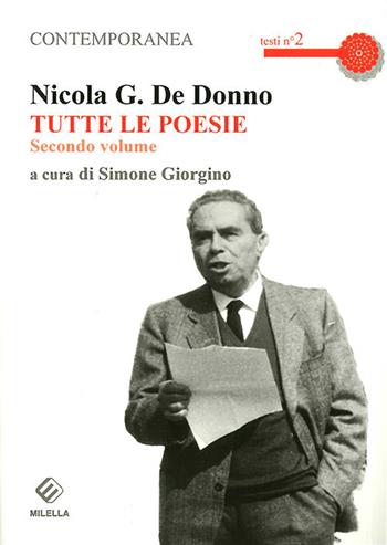 Tutte le poesie. Vol. 2 - Nicola G. De Donno - Libro Milella 2017 | Libraccio.it
