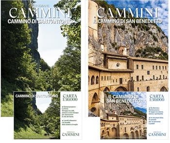 Il cammino di Sant'Antonio-Il cammino di San Benedetto. Con Carta geografica  - Libro Editoriale Domus 2023, Meridiani cammini | Libraccio.it